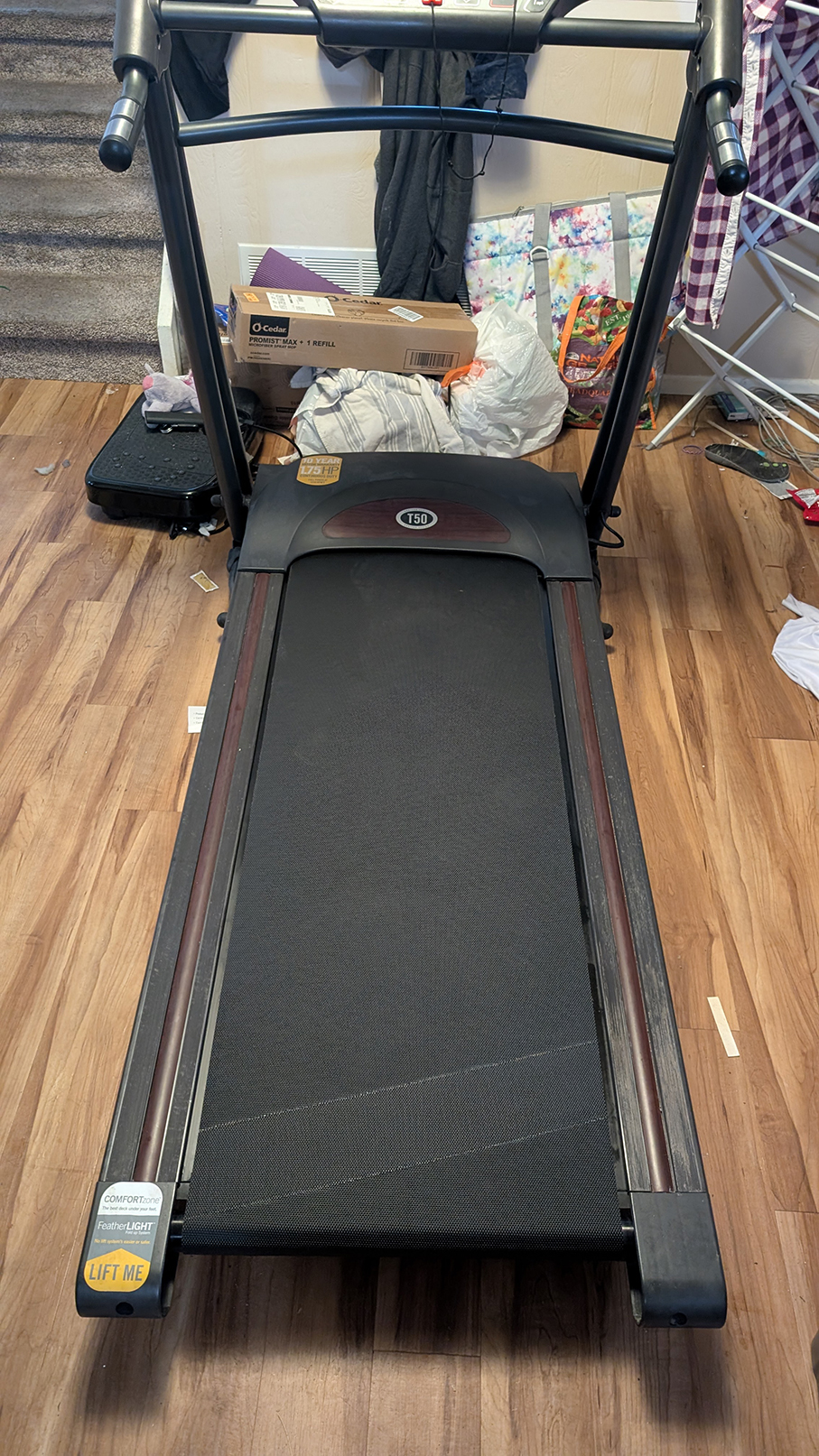 Treadmill after belt replacement