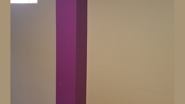 Basement wall and doorway detail.