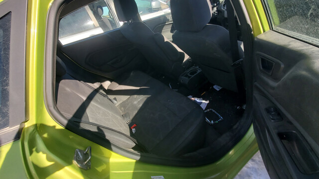 Door and interior trim during refurbishment.