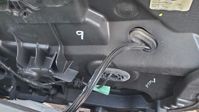 Steering column and trim detail.