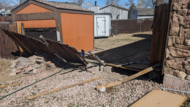 Fence Rebuild Before 1