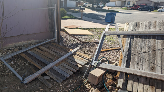 Fence Rebuild Before 2