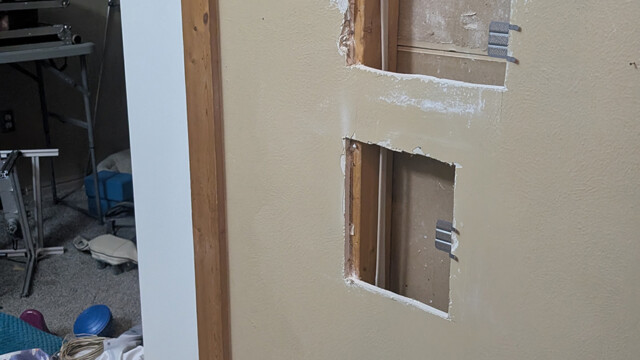 Drywall Patching 3 Before