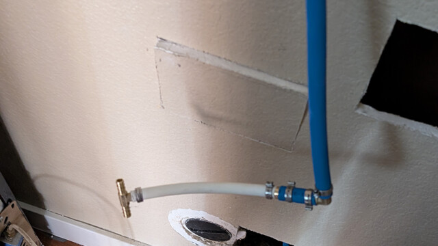 Fridge Water Line Install 2